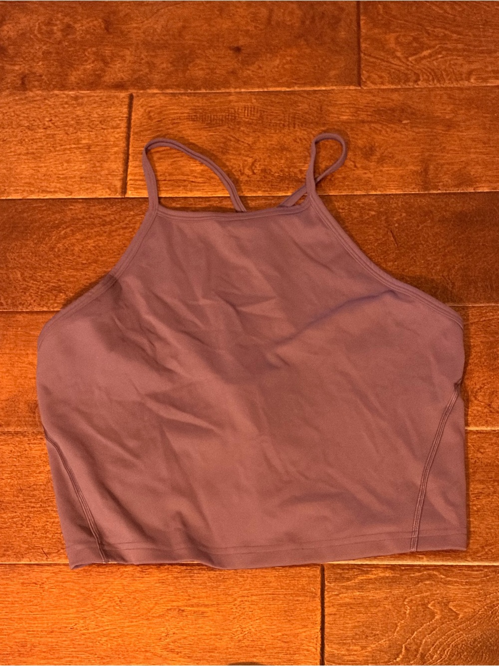 Wunder train high neck cross-back tank top size 14
